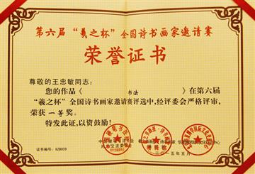 “羲之杯”一等奖